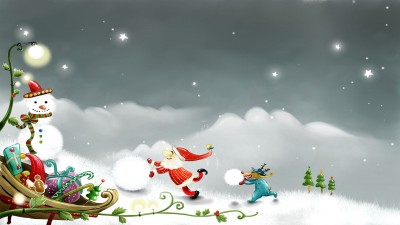 کریسمس-بابانوئل-آدم برفی-زمستان-برف